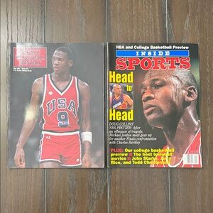 Basketball Magazine Duo with Iconic Covers